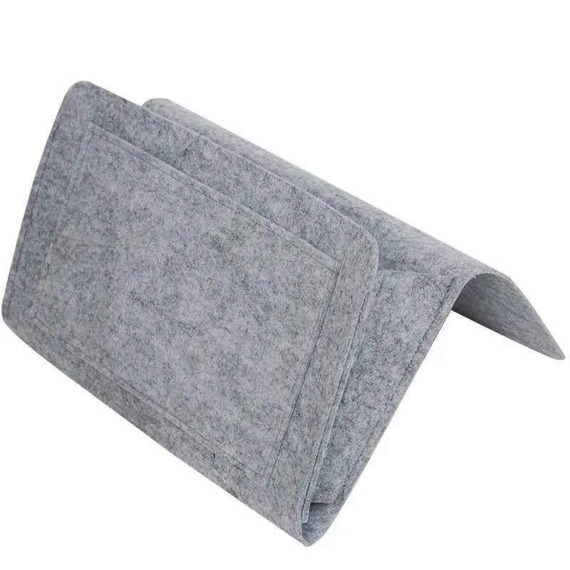 Storage Hang Bag Felt Dormitory Bed Sofa Bedroom Carpet Store Content For CD Magazines, Stationery Pad Mobile Phones Sundries
