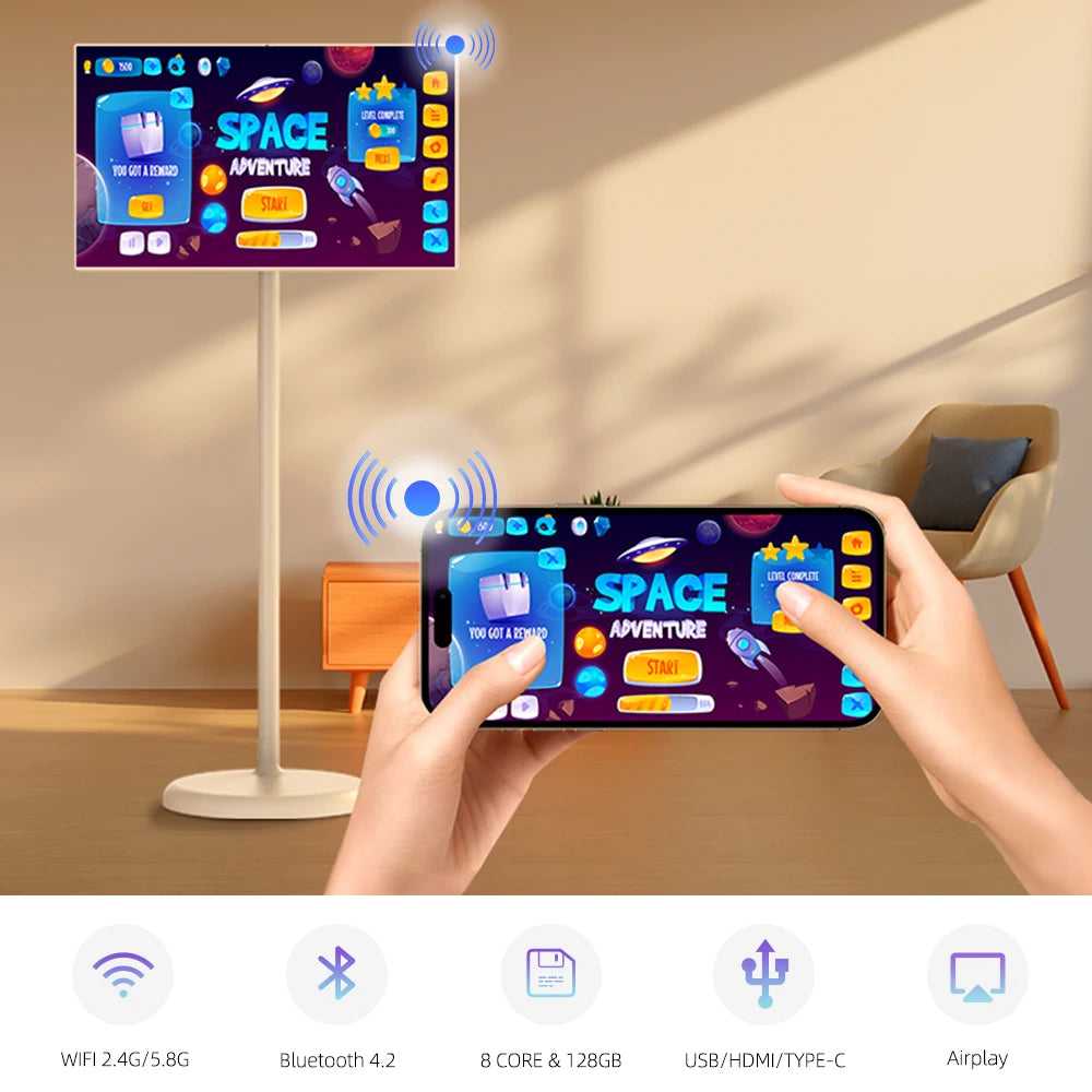 MWE EU/US Local Stock 24/32/43 Inch Mobile Entertainment Android Screen Smart TV Android System High Quality