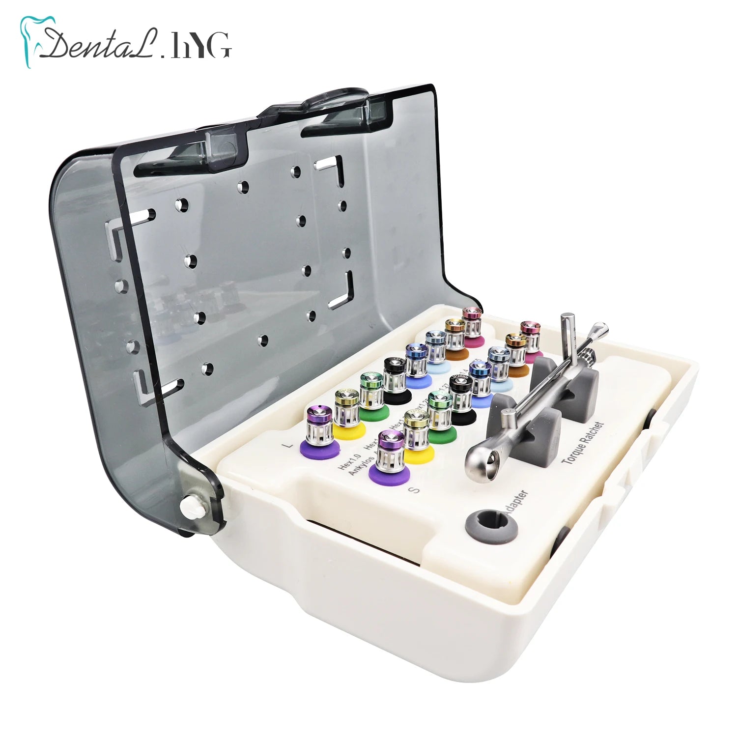 Fast ShipDental Universal Implant Torque Screwdriver Wrench Prosthetic Restoration Ratchet Kits Dentistry Implant Tool 10-70NCM