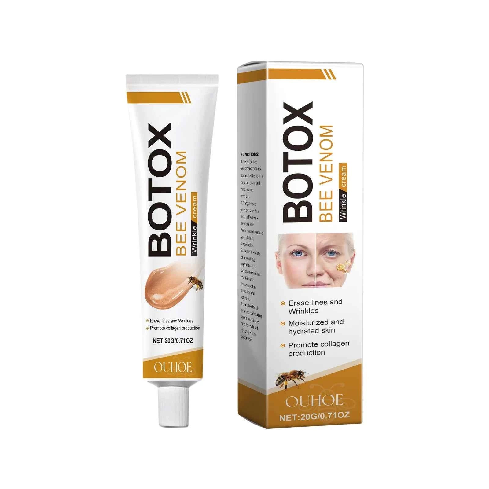 OUHOE Bee-Venom Gentle Moisturizing and Brightening Facial Cream Delicate Skin Care Cream for Daily Use