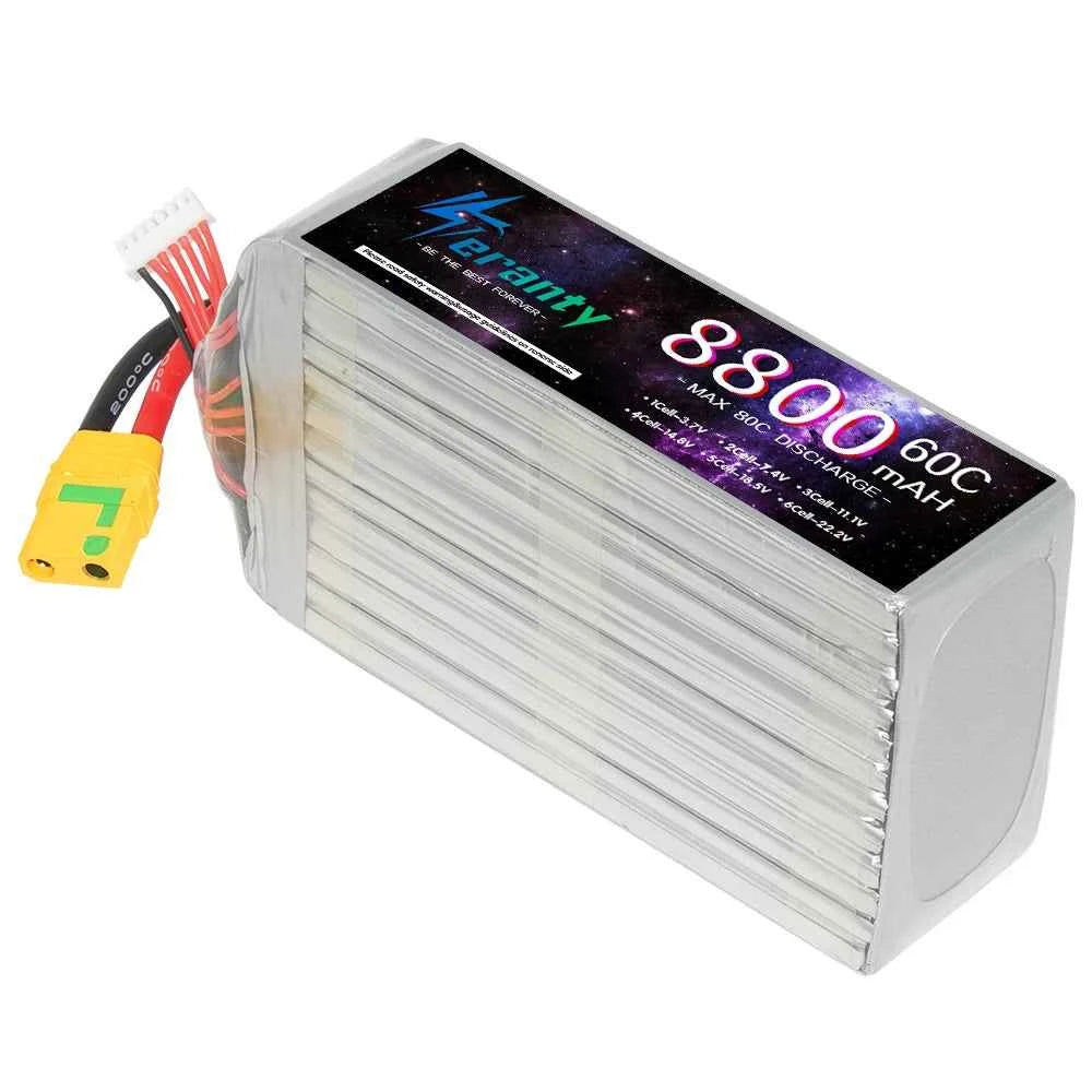 22.2V 6S Lipo Battery 1800mAh 2700mAh 3300mAh 4600mAh 5600mAh 6500mAh 7800mAh 8800mAh 9800mAh for Car FPV Drone Quadcopter Boat