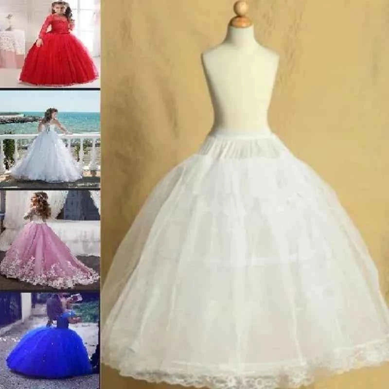 2 Hoop Skirt Petticoat Lolita Skirt Children Petticoat Dresses Kids Petticoats for Flower Girls Dresses Little Girls Crinoline