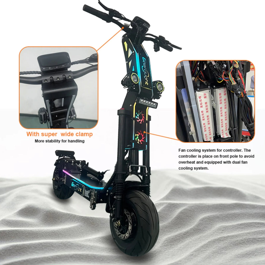 2025 USA FREE SHIPPING NEW Geofought G14 72V 10000W 13inch on Road Fat Tire Electric Scooter 35AH Long Range E Scooters