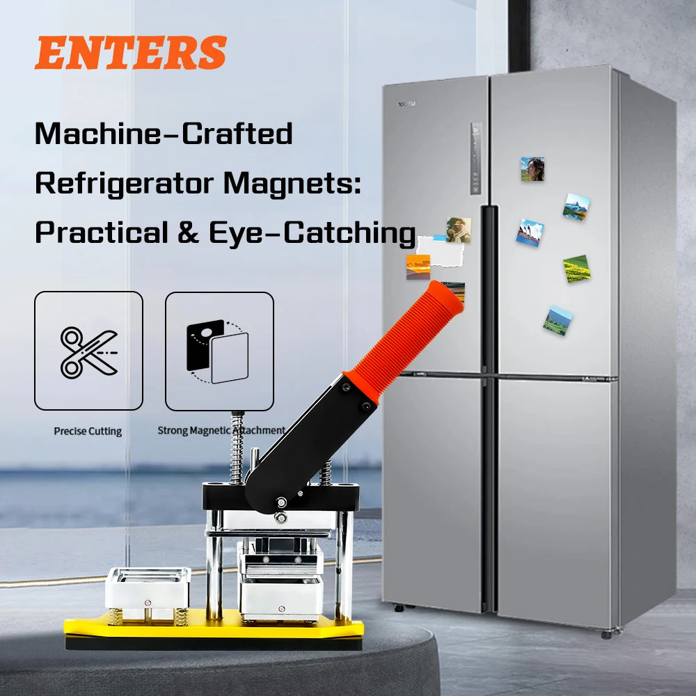 Free Shipping in USA 50*50mm Magnet Maker Machine Complete Set