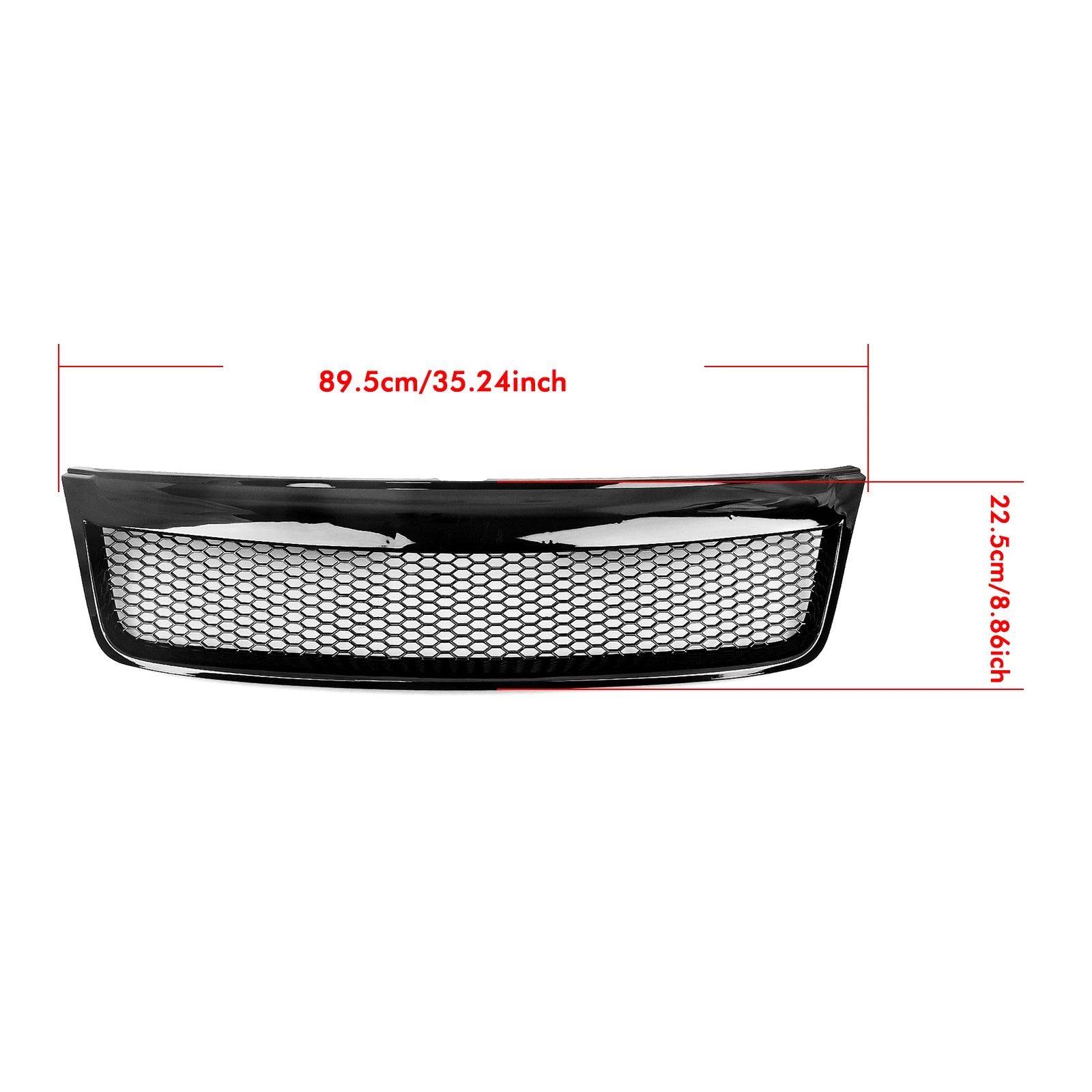 Front Bumper Grille Grill Mesh Kit for Subaru Forester 2009-2013 2012 Black