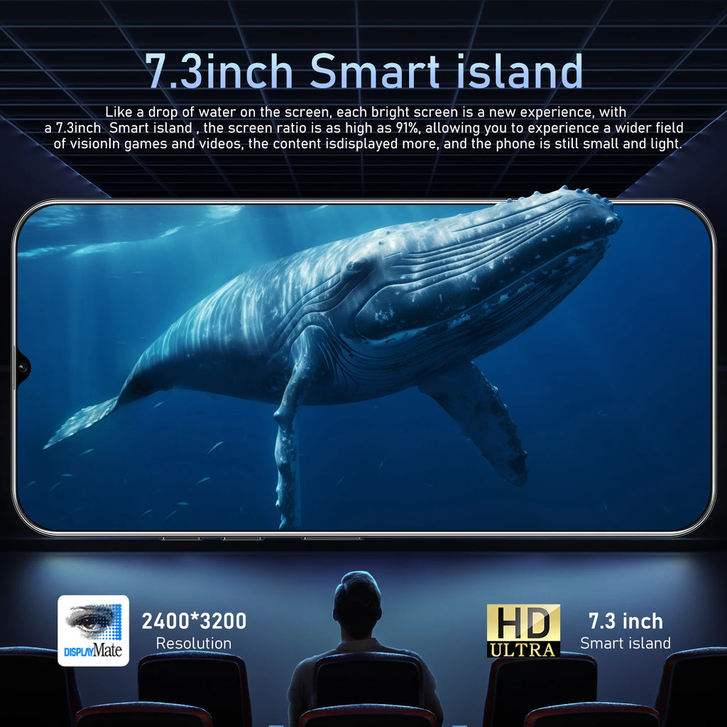 Camon 30 Pro 5G Phone 16GB RAM + 1TB Storage 6.8inch High Def 6800mAh Battery