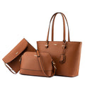 LOVEVOOK Hot Sale Factory Custom Women PU Leather Tote Bag High Quality Summer 3 Pieces Ladies Purses and Handbags for Women Bag