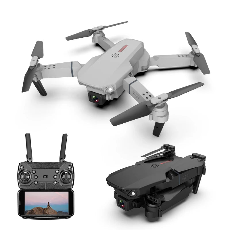 Pro RC Drones E88 4K Camera Foldable Quadcopter with Remote Control Versus Drones E99 E58 E88 E525 E88 Pro Drone