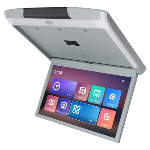 15.6 Inch Android Digital IPS Screen Flip Down Car LCD Roof Mounted Monitor Overhead Multimedia Video Ceiling Mount Display