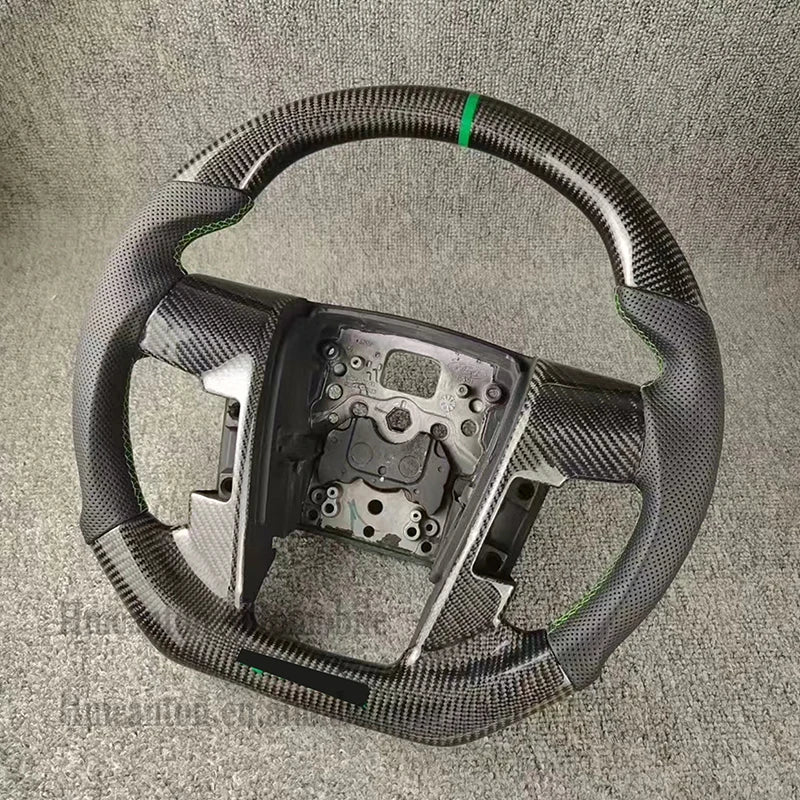 Hot Sale Wholesale Carbon Fiber Perforated Leather Wheel Fit for Ford Raptor F150 Car Steering Wheel