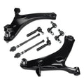 Frenzybro 8pcs Front Lower Control Arm with Ball Joints Sway Bar Links Inner Outer Tie Rod Ends for Subaru XV Crosstrek