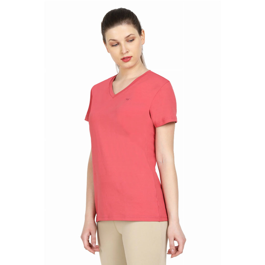 TD Tuffrider Ladies Taylor Tee Cute Slim Fit Crop Top with Breathable Character Pattern One Size Fits XS XXS
