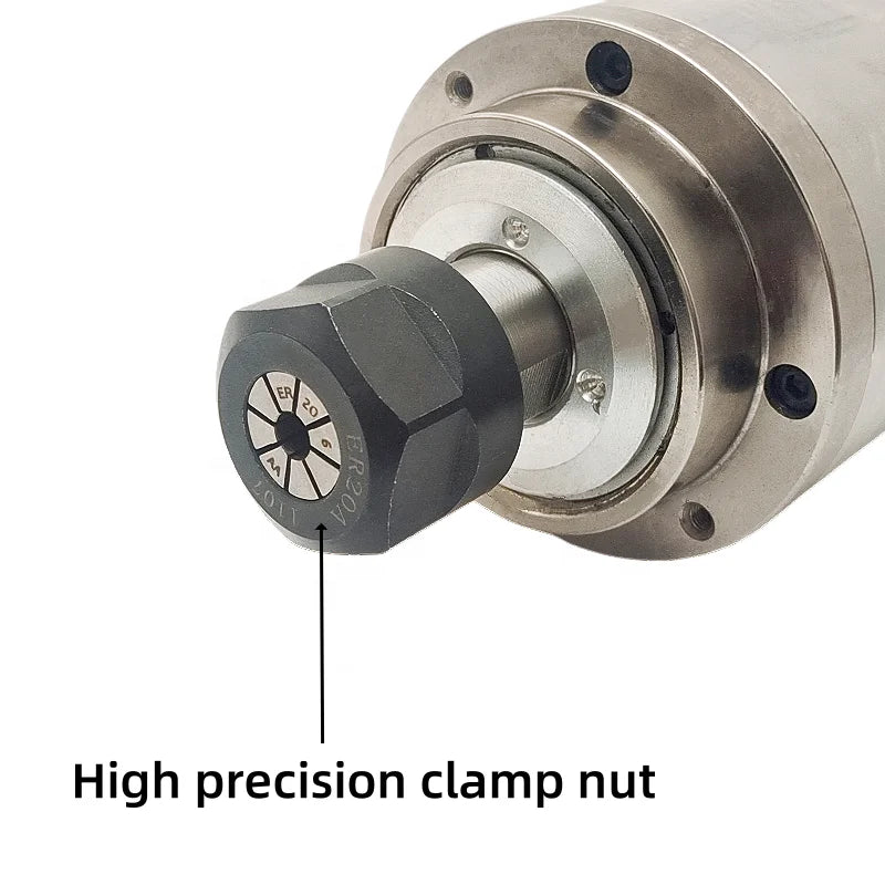 2.2KW-ER20 Water-cooled Spindle, Woodworking Spindle, High-speed Motor, Electric Spindle, Engraving Machine Spindle