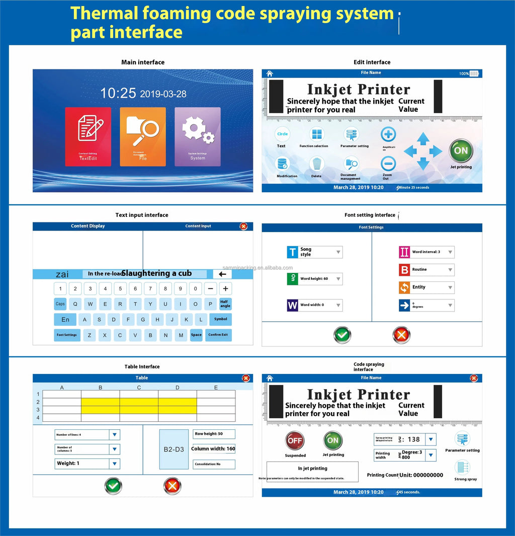 Small Business Small Size Light Weight Production Date Expiry Date Inkjet Printing Machine