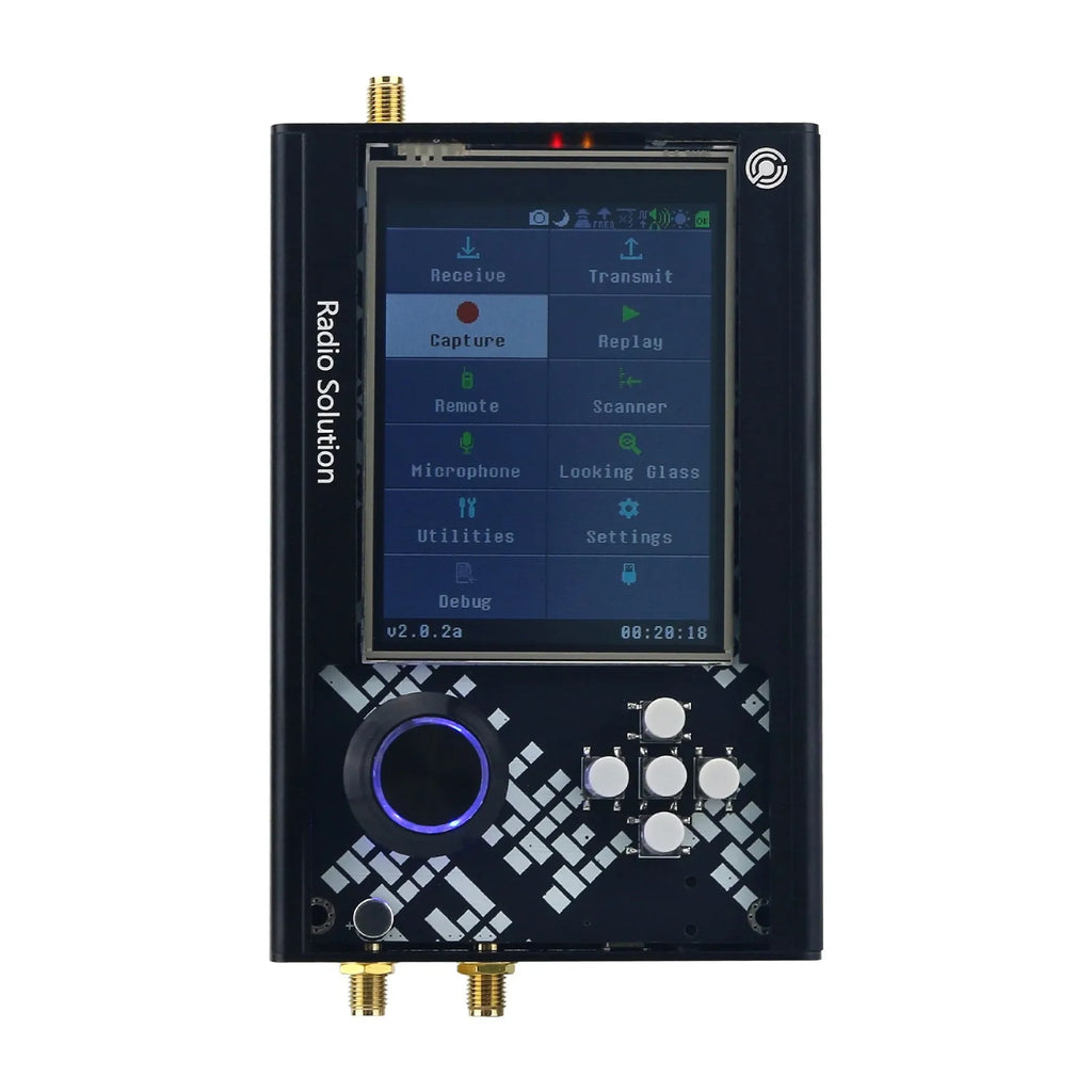 HamGeek 1MHz-6GHz HackRF One R10 V2.0.x + Portapack H2M with Metal Shell + 5 Antennas + USB Cable + LNA