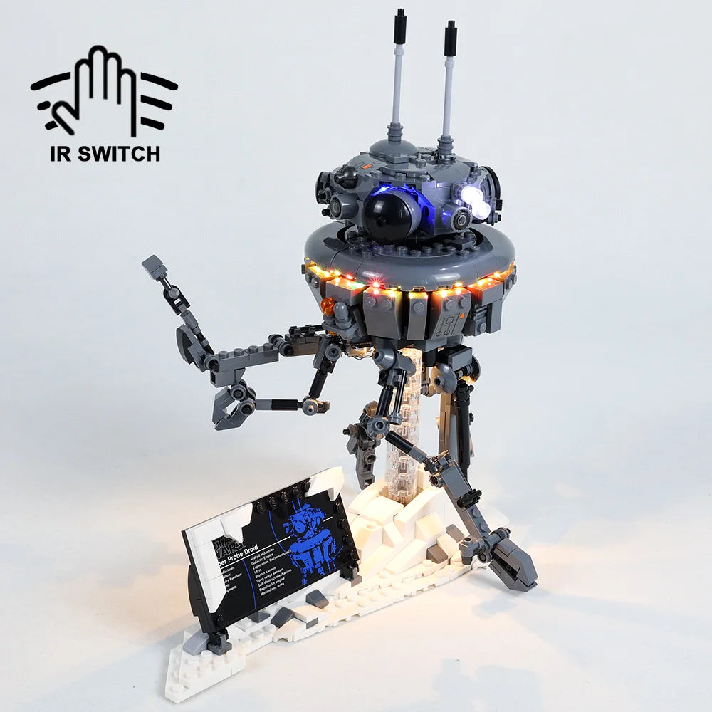 EASYLITE Led Light Set For 75306 Wars Imperial Probe Droid Collectible DIY Toys Blocks Only Bricks Lighting Kit No Model