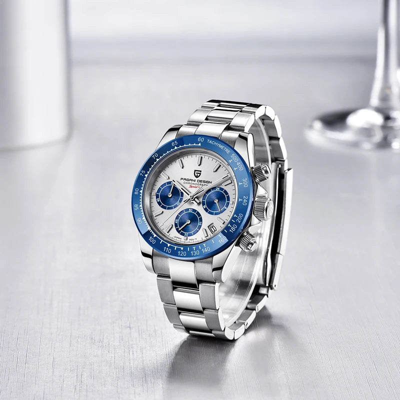 New PAGANI DESIGN Watches Men Luxury Chronograph Sport Quartz Wristwatch 2024Male Waterproof Automatic Date Relogio Masculino