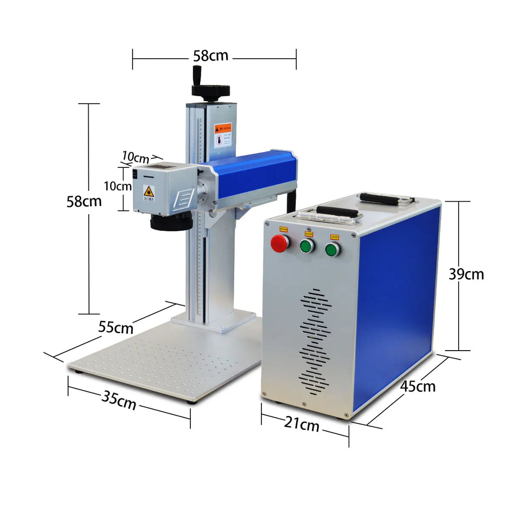 ActionLasers Fiber Laser Marking Machine Metal Engraving Raycus Fiber Laser 20W 30W 50W 3D Rf Laser Marking Tube Metal and Some Nonmetal