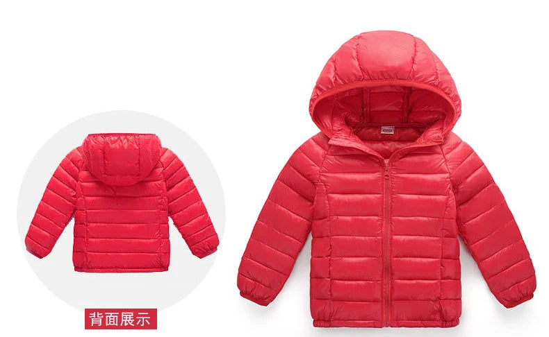 2-12 Years Autumn Winter Kids Down Jackets For Girls Children Clothes Warm Down Coats For Boys Toddler Girls Outerwear Clothes