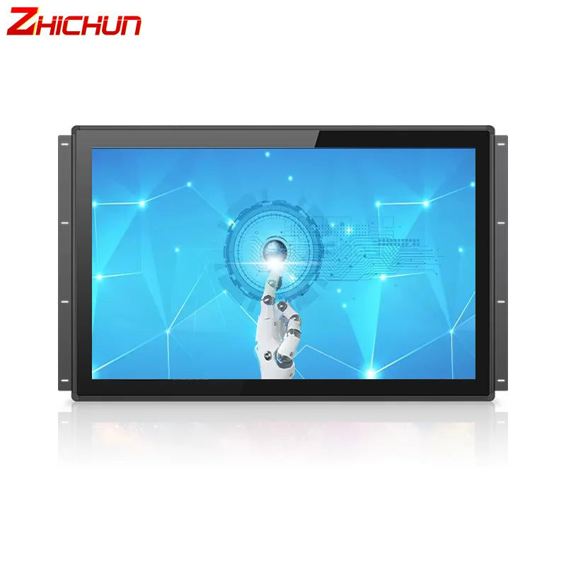 Open Frame Touch LCD Monitor 23.6" USB RS232 RS485 LED New Network Display Industrial Monitor with Touch Screen Interface