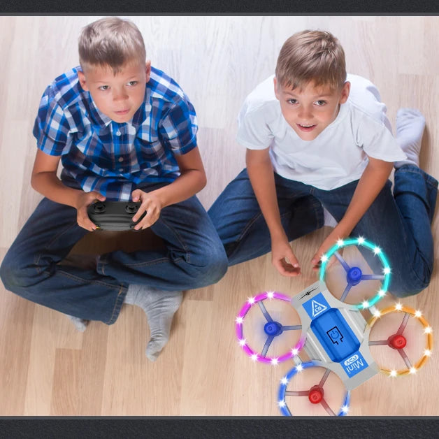 KF601 Pocket Drone Protective Design Cool Colorful Light Drone for Kids Beginner Education Drone Birthday Gift