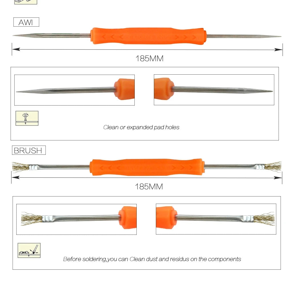 6 in 1 Auxiliary Tools Satisfy 12 Kinds of Requirements Pressure Drill Pry Stamp Cut Crape Hook Pull Brush Welding Maintenance
