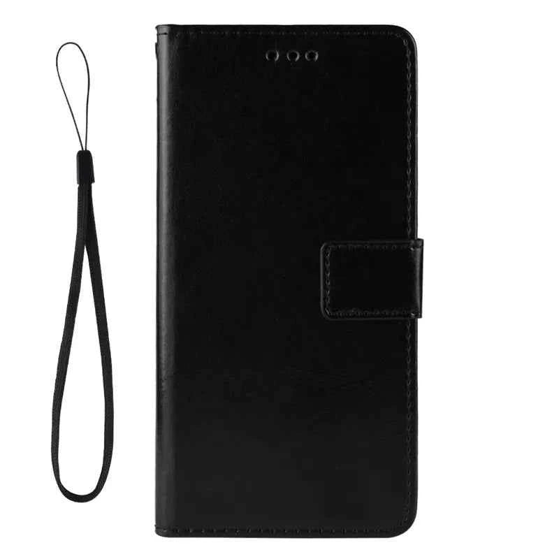 For Itel A50C Stand Function Wallet Phone Cases Built-in Card Slot Pu Leather Phone Cases Hand Strap Phone Covers