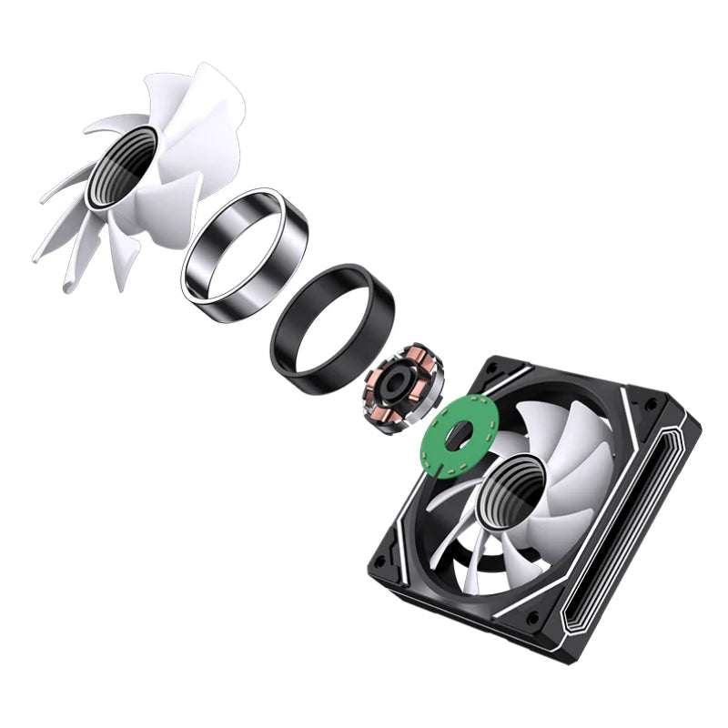 Lovingcool High Quality RGB Desktop CPU ATX Tower Cooling Fans Custom Logo 5V Cheap Price for Gaming Desktop Computer Case