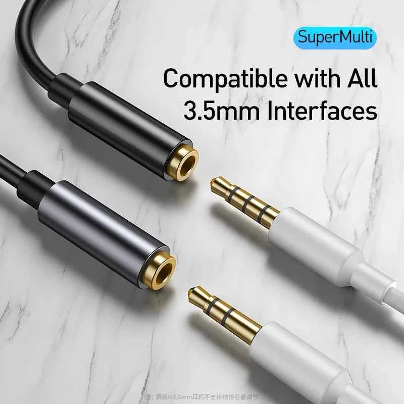 Baseus Type C to 3.5mm Aux Adapter Earphone USB C Cable Headphones Adapter 3.5 Jack Audio cable For Huawei P20 Xiaomi Mi 10