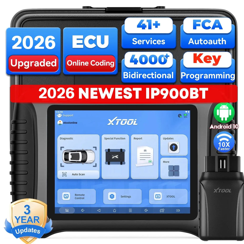 Germany EU Stock Xtool Diagnostic Tool IP900BT Automotive Ecu Programmer OBD2 Code Reader Full System Scan Tool with 41+ Reset