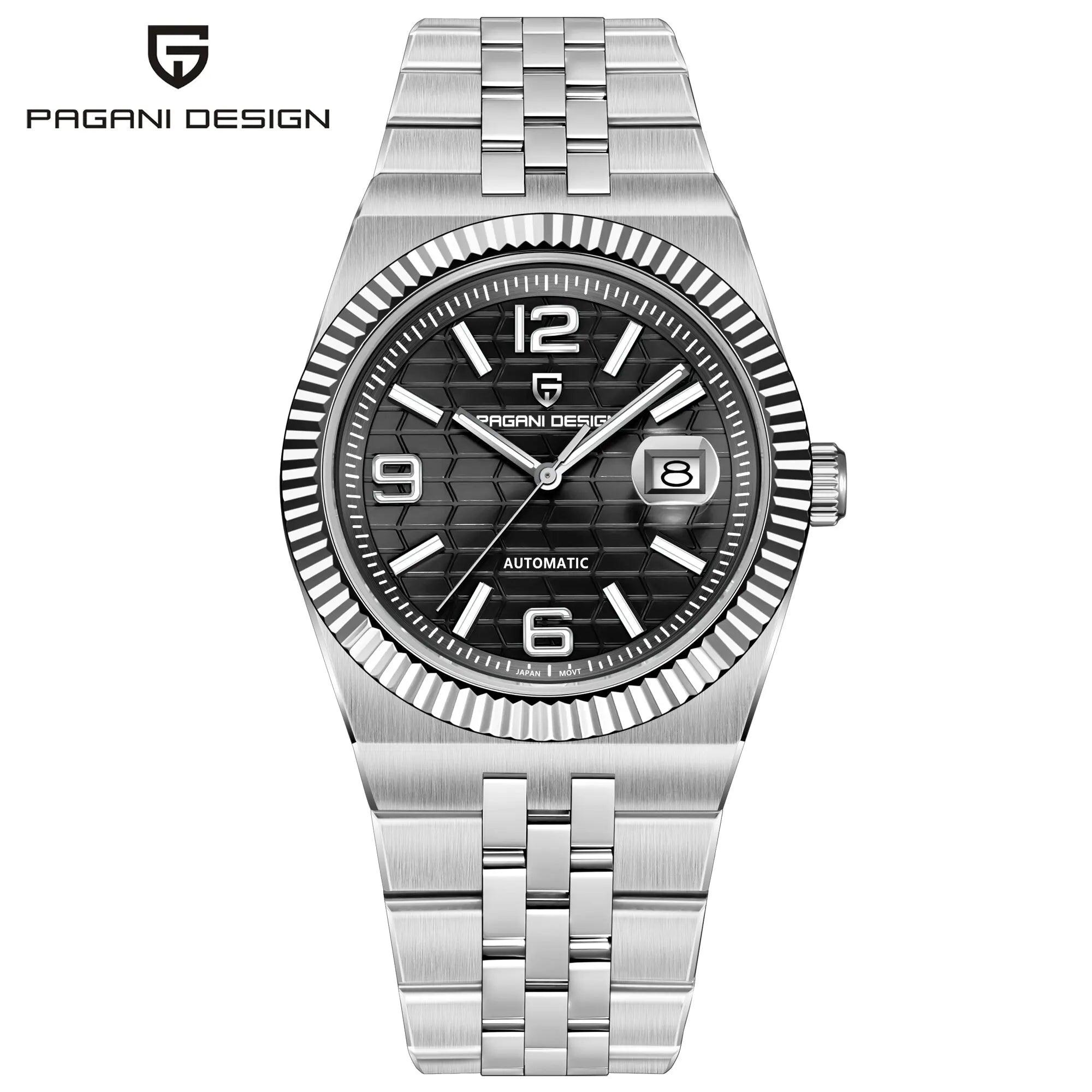 Pagani Design PD-YS027 Automatic Mechanical Stainless Steel Male Wristwatch Sapphire Glass Top Brand Luxury Men Watch Gift.