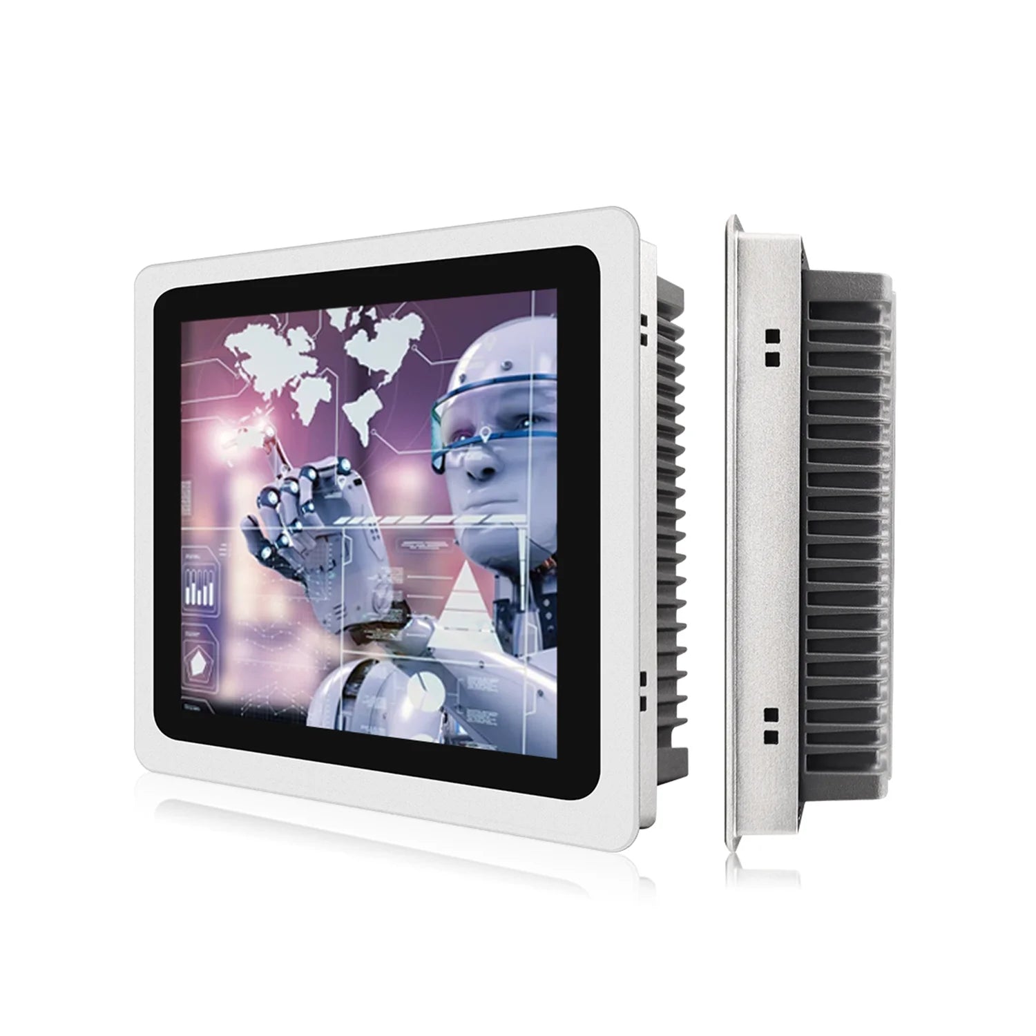 17/19 Inch Capacitive Touch Tempered Glass Touch Panel 8G+128G PC Fully Enclosed Industrial Control Machine All in One Monitor