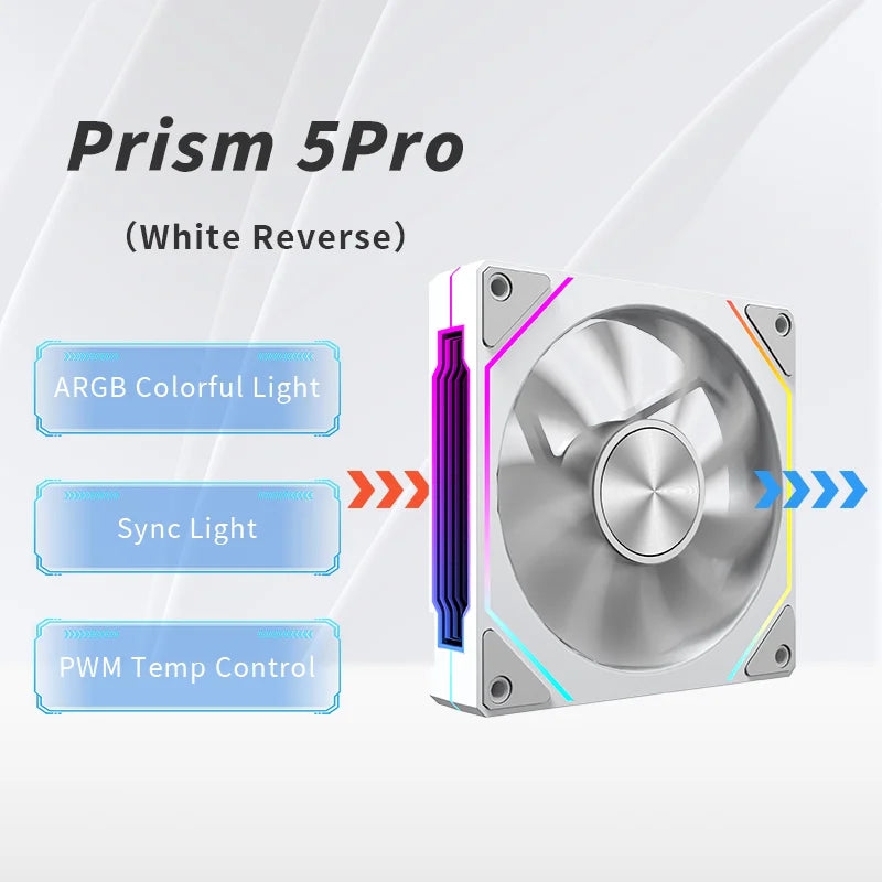 OEM 120mm ARGB PWM Smart Sync PC Cooling Fan High Static Pressure LED Computer Case Fan for Gaming Desktops