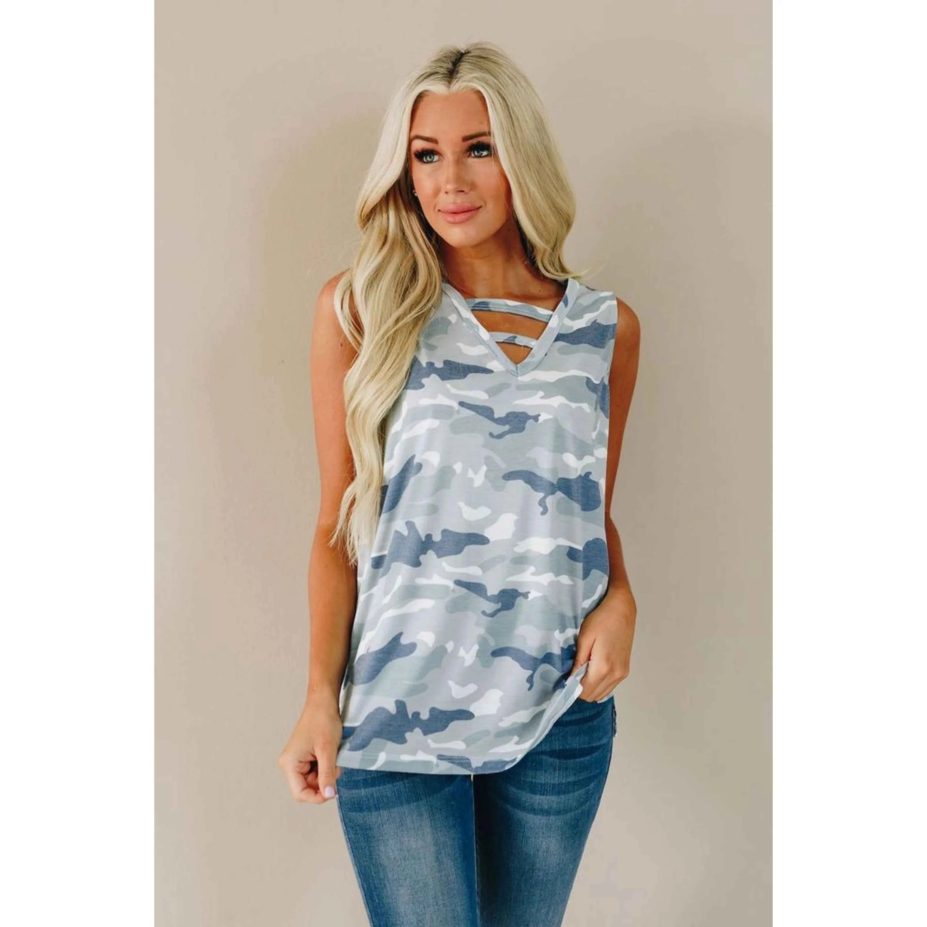 TD Women's Melody Camo Tank Top