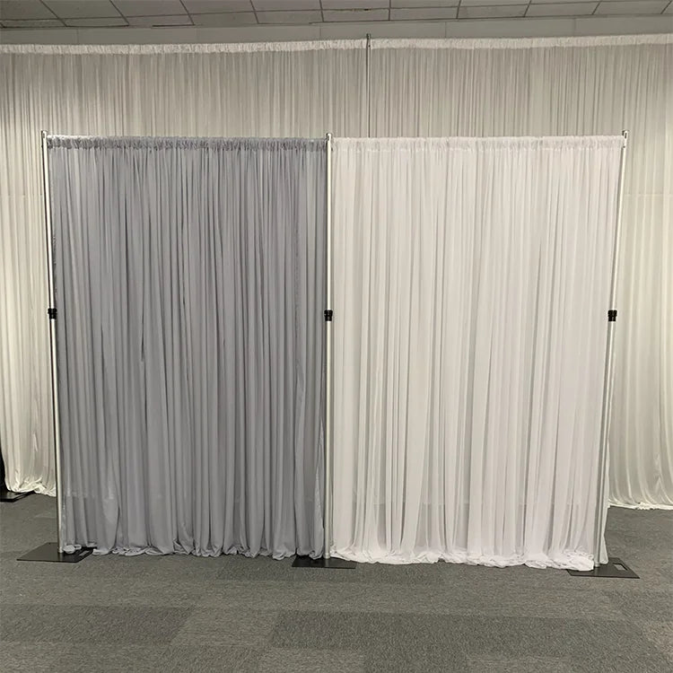 Wintina 10x20FT Adjustable Double Crossbar Heavy Duty Backdrop Stand Metal Wedding Arch for Wedding Decoration,Event