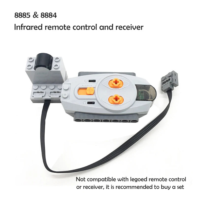Power Functions Technical Parts Building Blocks Moc Motor PF Model Technik Servo RC Car Train Construction Bricks 8882 8883 4 5