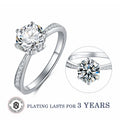 Abiding Jewelry 925 Sterling Silver Customized Jewellery Moissanite Diamond Jewelry 2CT Moissanite Ring