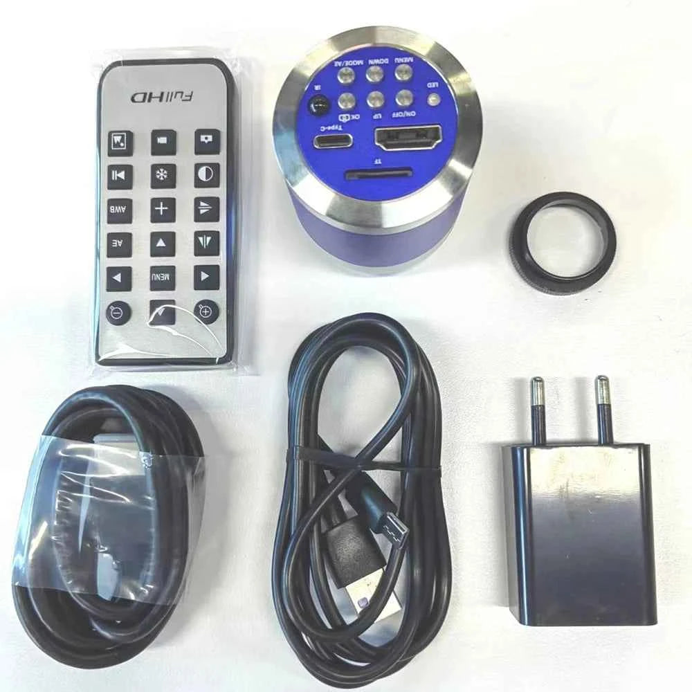 4K HD Video Microscope Camera LED Light Static and Dynamic Comparison Image for Image Acquisition Phone PCB Repair Welding
