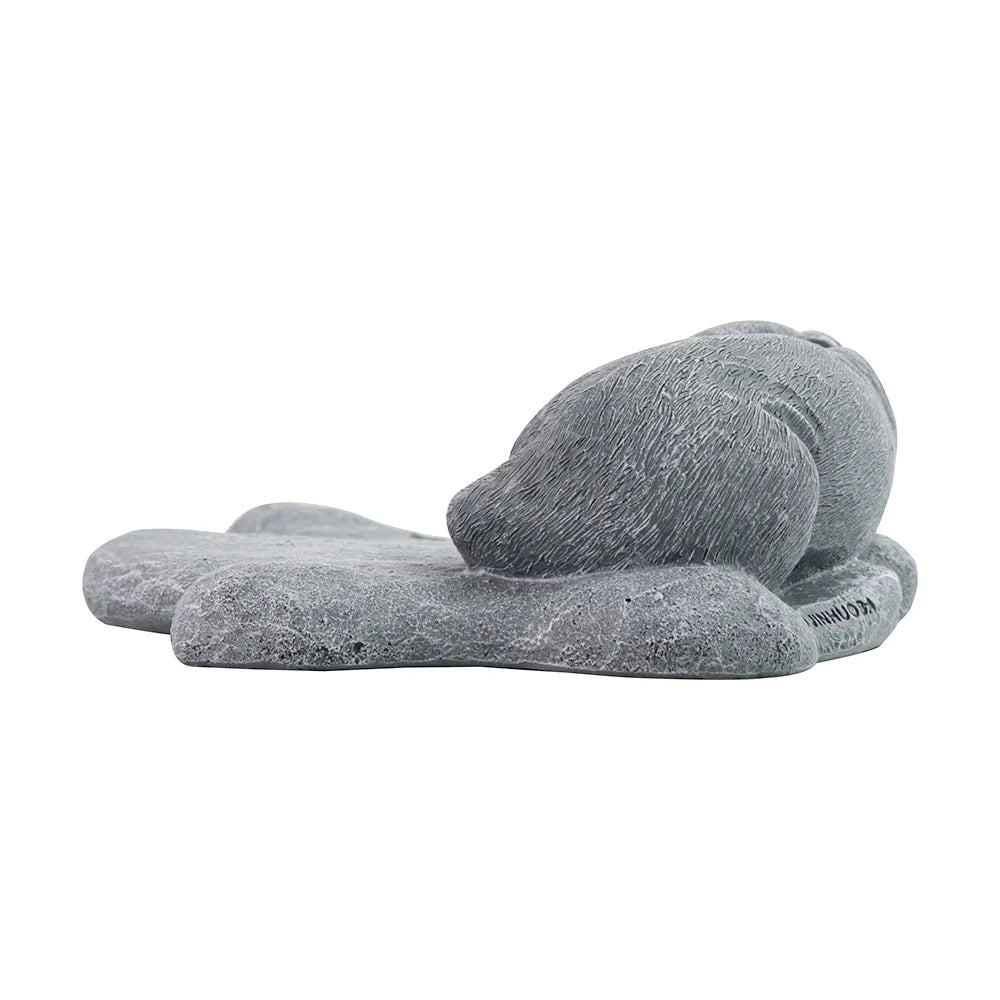 Customizable Resin Ornament of Sleeping Dog with Candle Holder - Ideal for Pet Owners to Memorialize Lost or Deceased Puppies