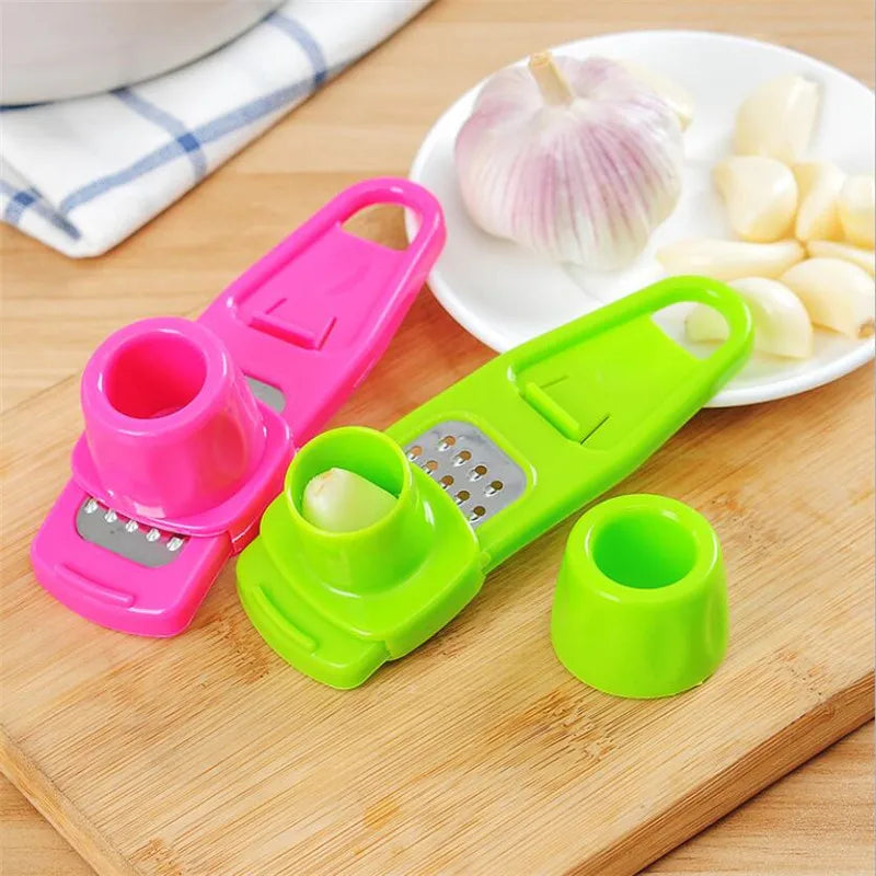 Candy Color Kitchen Accessories Plastic Ginger Garlic Grinding Tool Silicone Peeler Slicer Cutter Grater Grinder