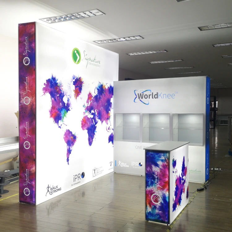 10ft LED Box Light Backlit Pop up Trade Show Display
