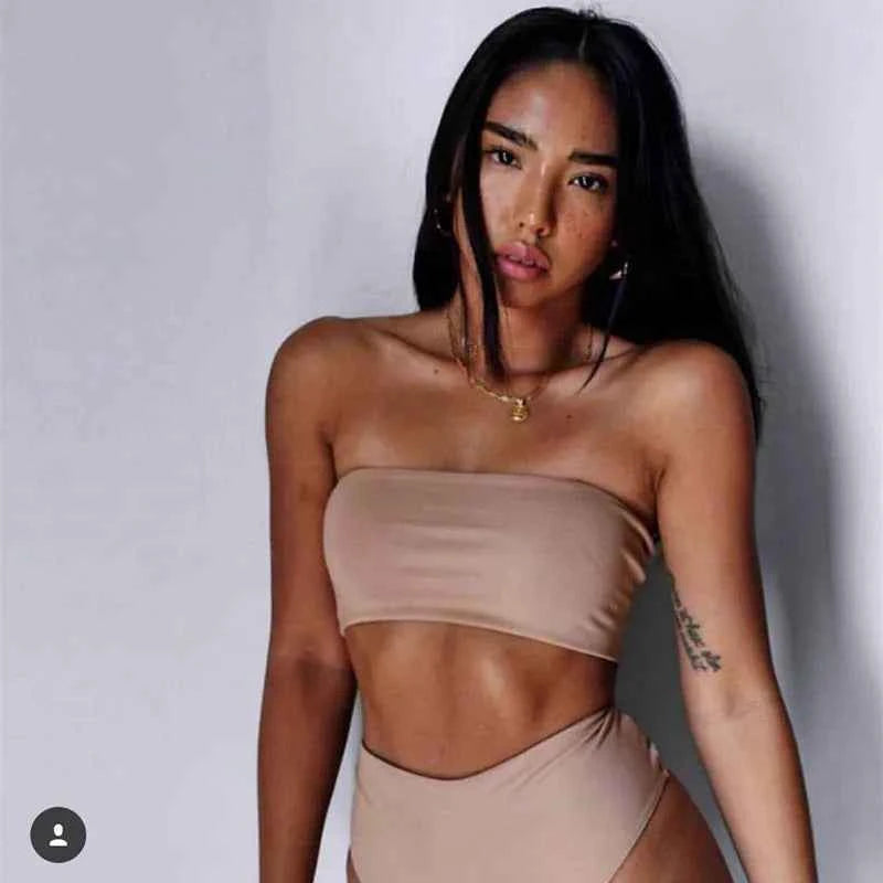Cikini-Brazilian bikini set for women, sexy swimsuit, push up, beach clothing, summer