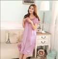 M-5XL Night Dress Ladies Sleepwear Women Silk Nightgowns Sexy Sleepwear Sleeping Dress Summer Pijamas
