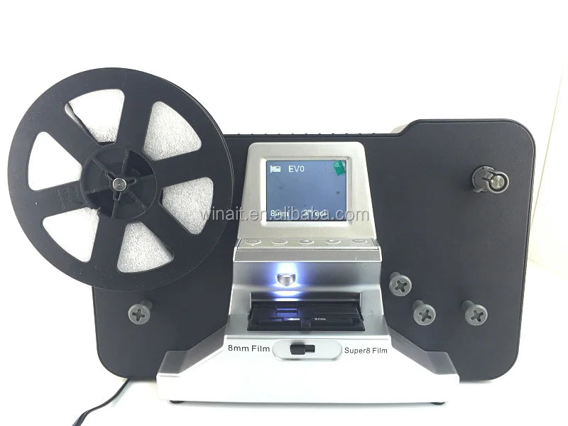 Winait Roll Film Scanner, Super 8/8mm Roll Film Digital Video Converter Mp4 Scanner