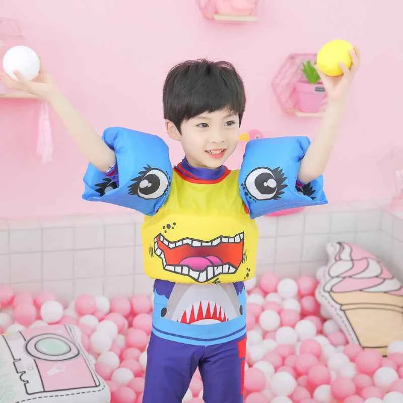 2-8 years Baby Swim Vest Child Arm Float Vests Kids Swim Trainer Buoyancy Sleeve Swimsuit Swimming Pool Accessories