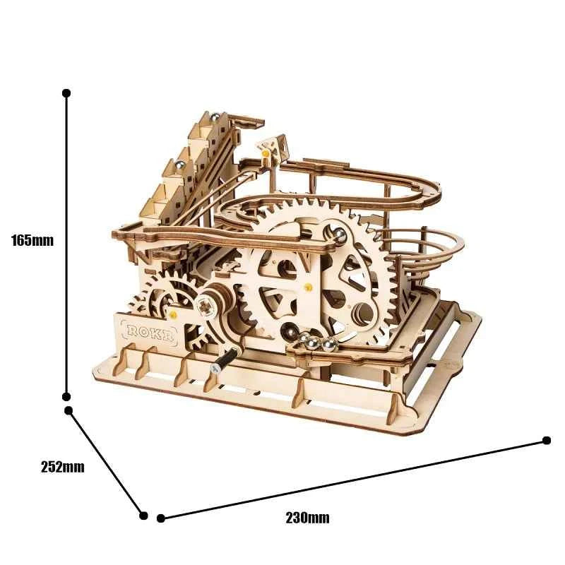 Robotime Self Wooden Assemble Toy LG501 DIY Wood Marble Run 3D Puzzle Mechanical Gear Model for Dropshipping