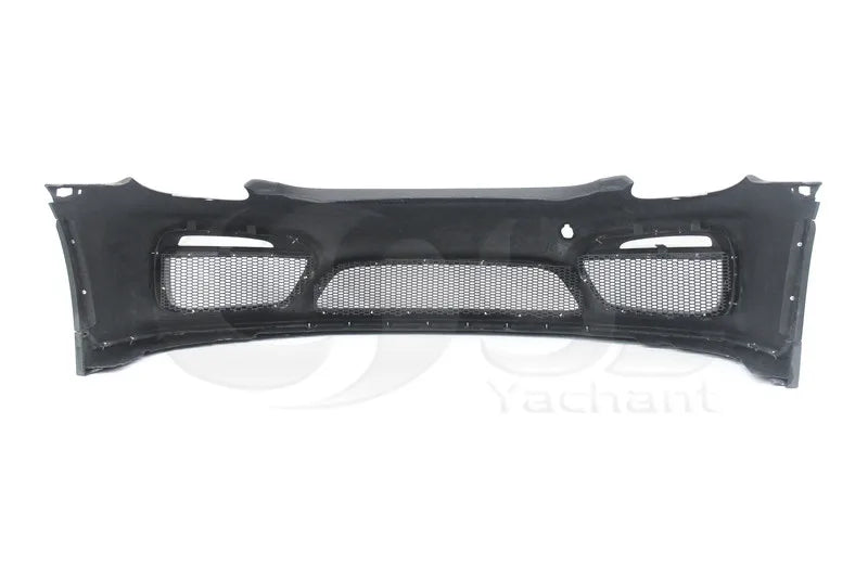 Portion Carbon Fiber Front Bumper Fit for 2014-2016 Cayman Boxster 981 GT4 Style Front Bumper FRP w CF Front Lip