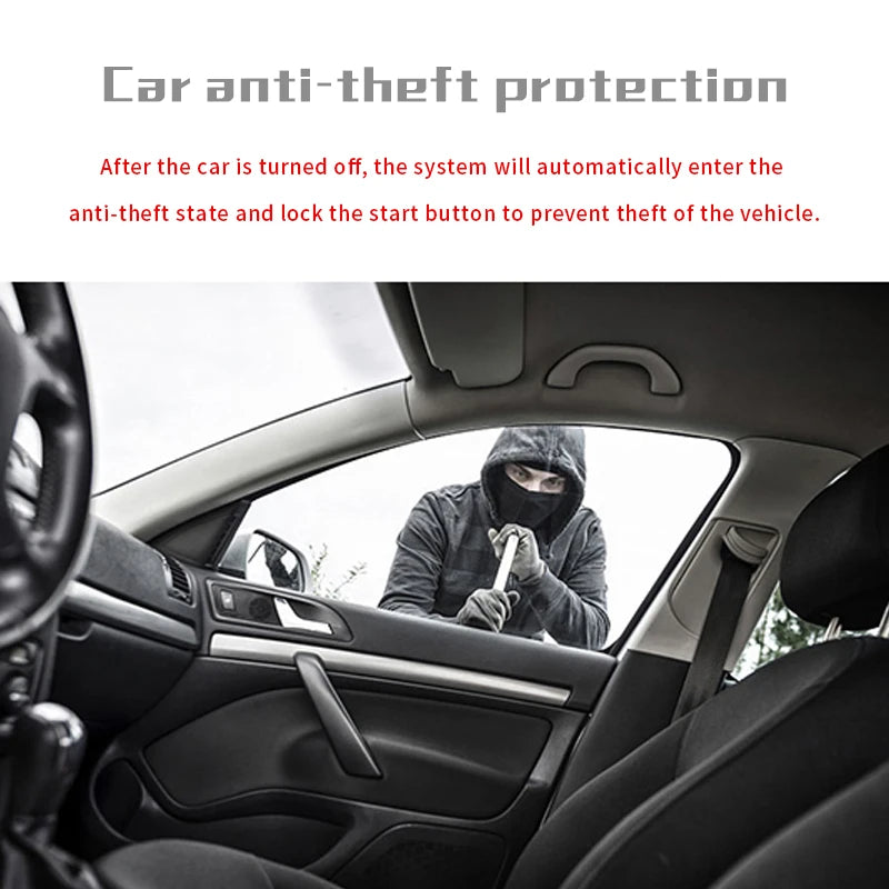 Auto Car One Start Stop Engine System with Remote Control Car PKE Keyless Entry Start System Open Trunk for 12V SUV Autostart
