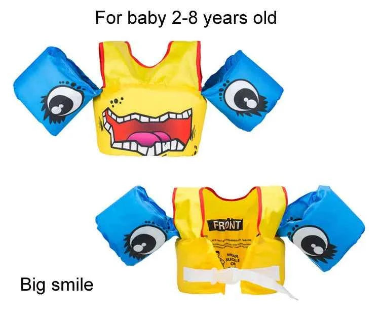 2-8 years Baby Swim Vest Child Arm Float Vests Kids Swim Trainer Buoyancy Sleeve Swimsuit Swimming Pool Accessories