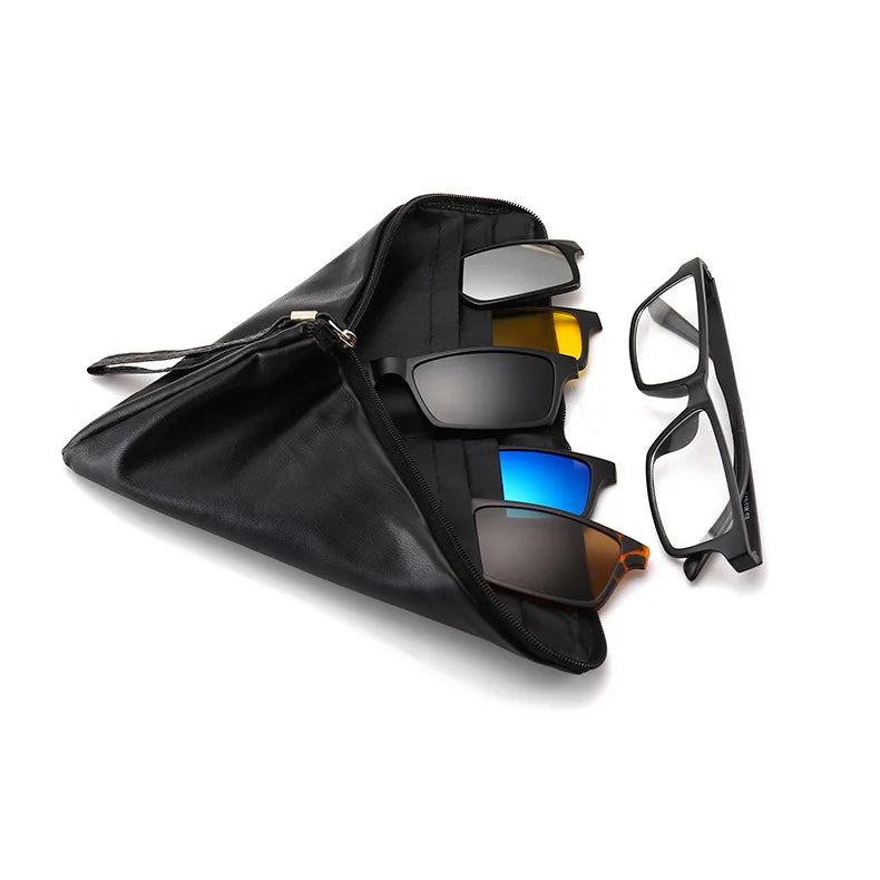 2264A Superhot Eyewear Men Women Magnet Spring Hinges Eyeglasses Polarized Magnetic Clip on Glasses